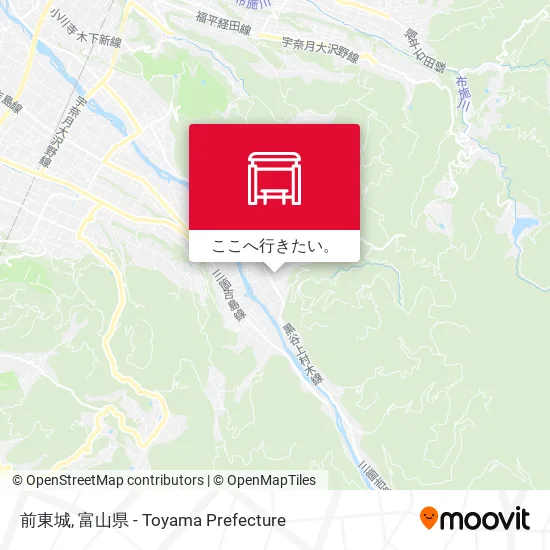 前東城地図