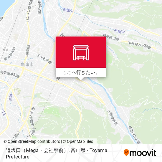 道坂口（Mega・会社寮前）地図