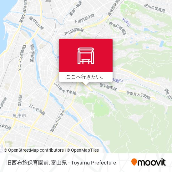 旧西布施保育園前地図