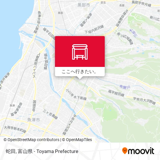 蛇田地図