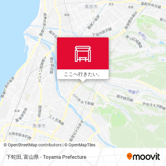 下蛇田地図