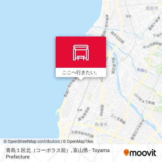 青島１区北（コーポラス前）地図