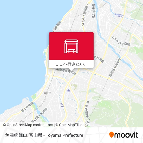 魚津病院口地図