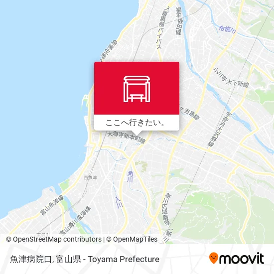 魚津病院口地図