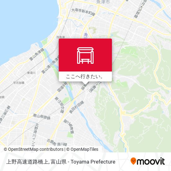 上野高速道路橋上地図