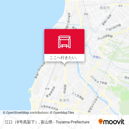 江口（8号高架下）地図