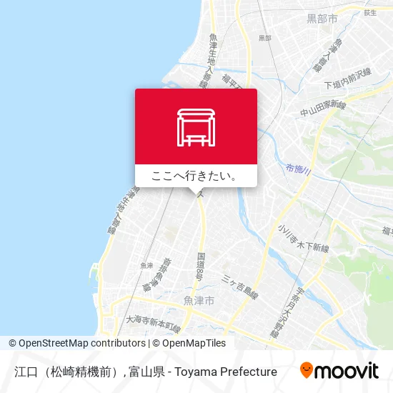 江口（松崎精機前）地図