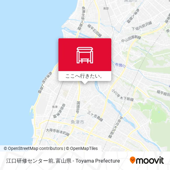 江口研修センター前地図