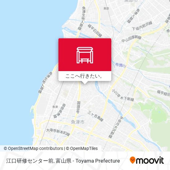 江口研修センター前地図