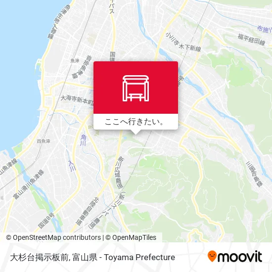 大杉台掲示板前地図