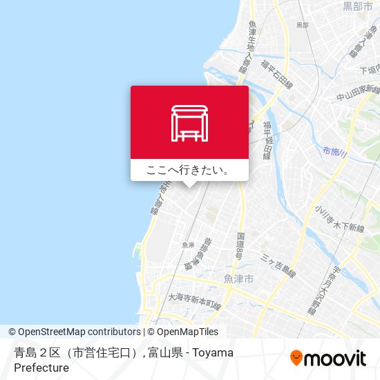 青島２区（市営住宅口）地図