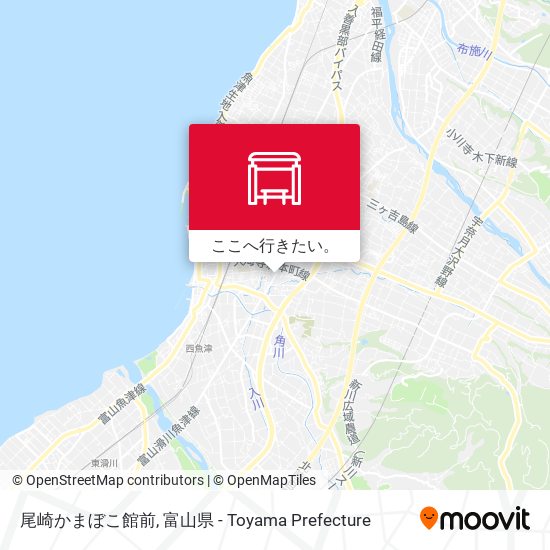 尾崎かまぼこ館前地図