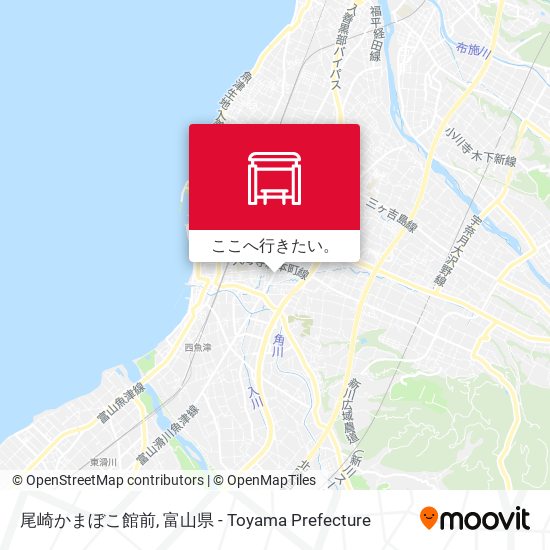尾崎かまぼこ館前地図