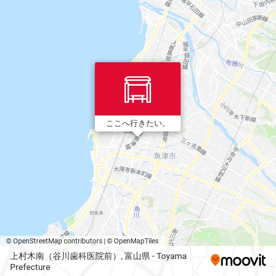 上村木南（谷川歯科医院前）地図