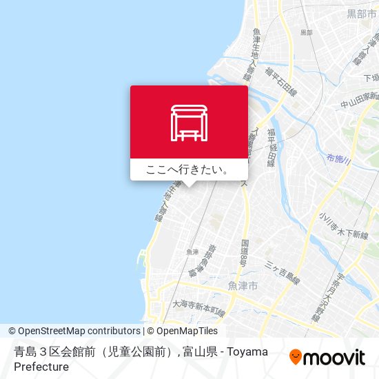 青島３区会館前（児童公園前）地図