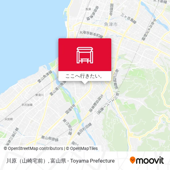 川原（山崎宅前）地図