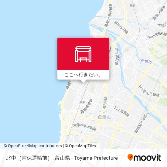 北中（南保運輸前）地図