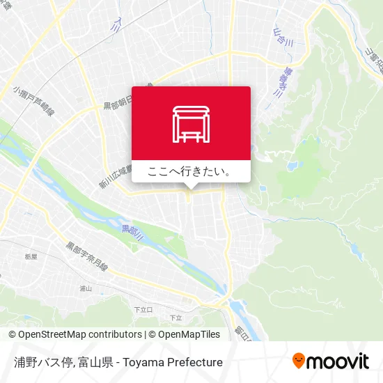 浦野バス停地図