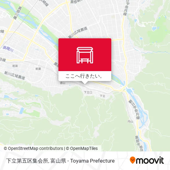 下立第五区集会所地図