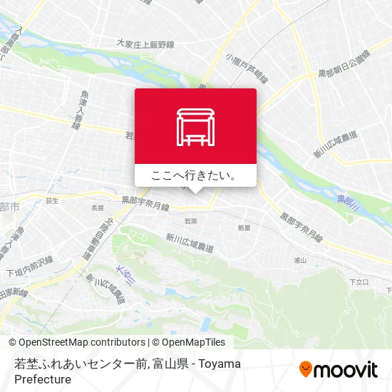 若埜ふれあいセンター前地図