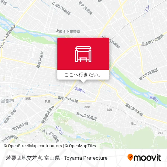 若栗団地交差点地図
