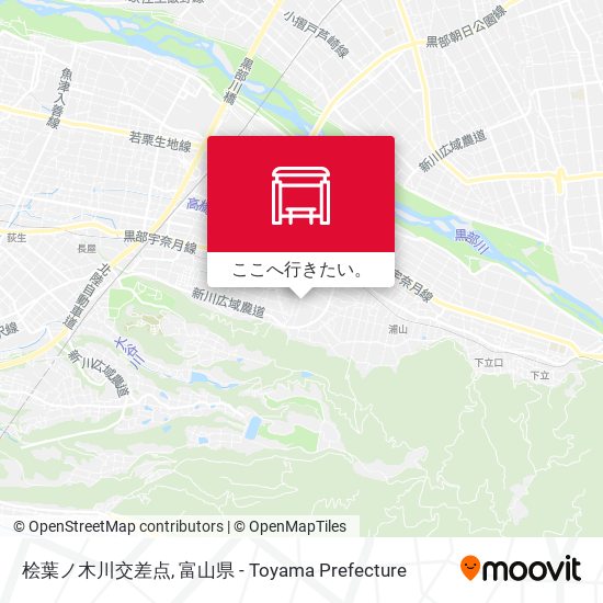 桧葉ノ木川交差点地図