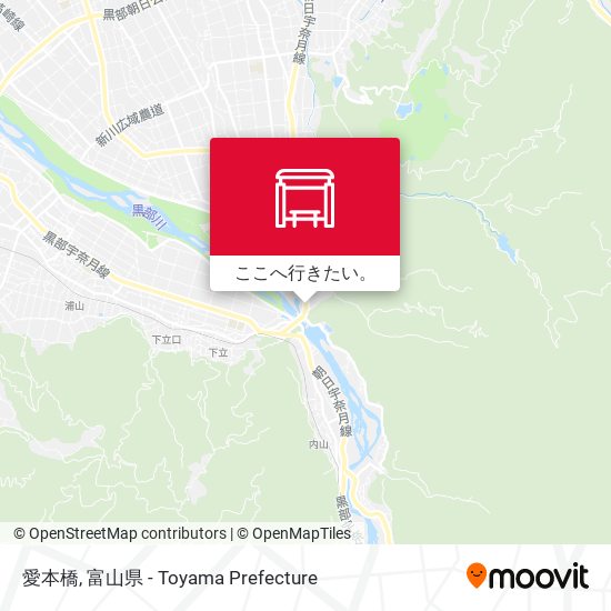 愛本橋地図