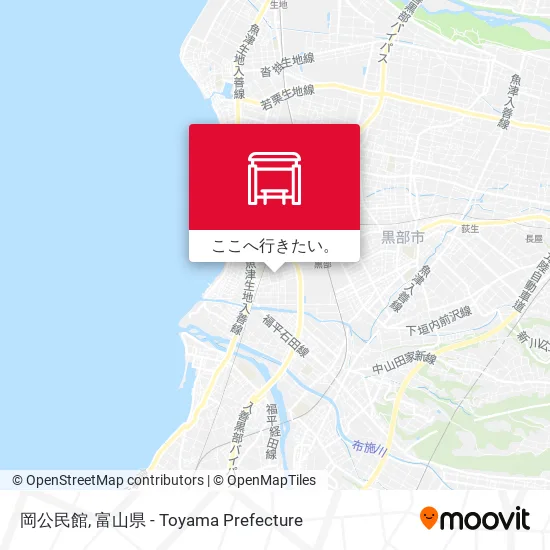 岡公民館地図