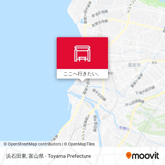 浜石田東地図