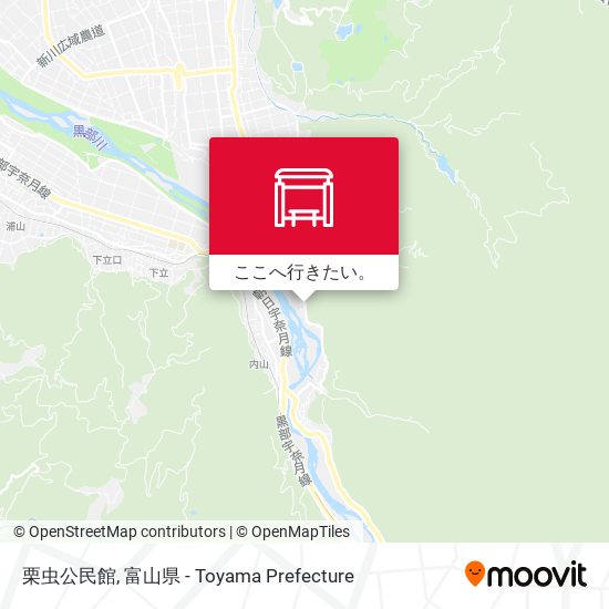 栗虫公民館地図