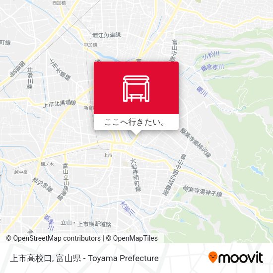 上市高校口地図