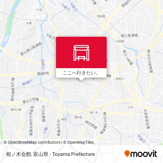 相ノ木会館地図