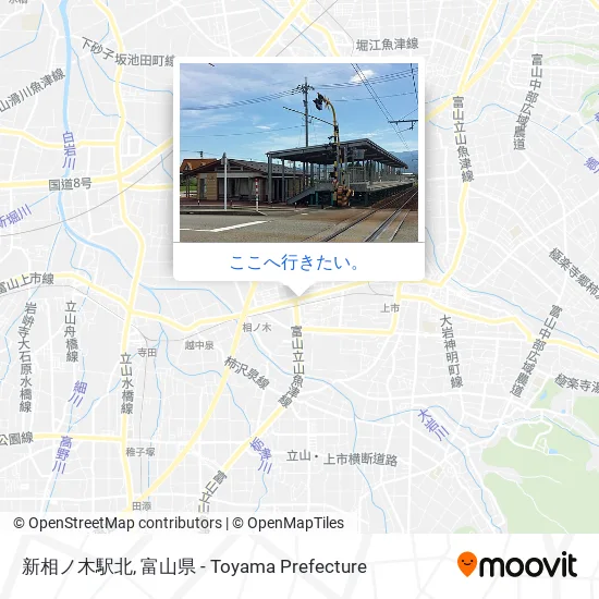 新相ノ木駅北地図