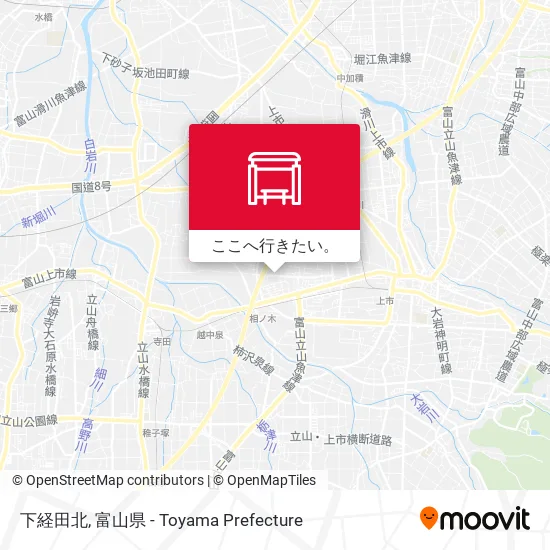 下経田北地図