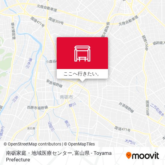 南砺家庭・地域医療センター地図