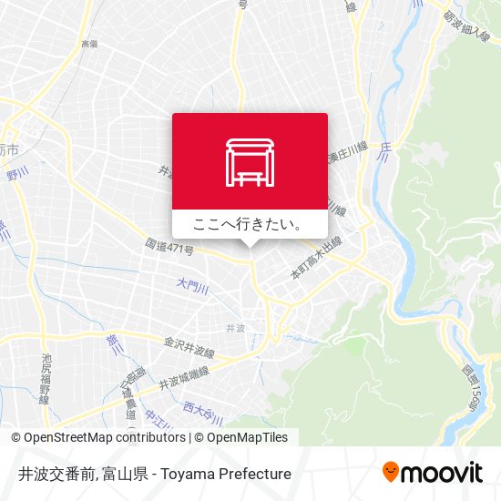 井波交番前地図