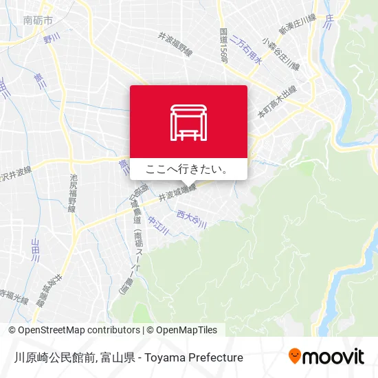 川原崎公民館前地図