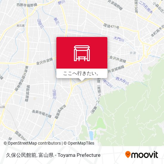 久保公民館前地図
