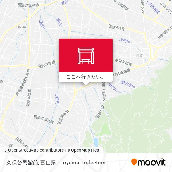 久保公民館前地図