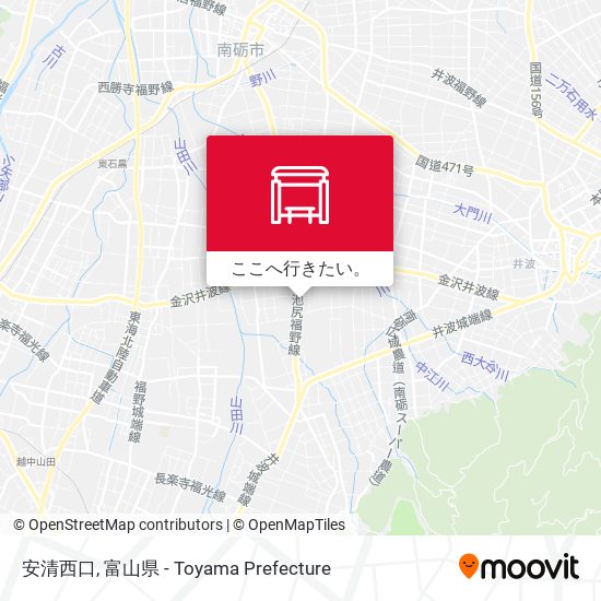 安清西口地図