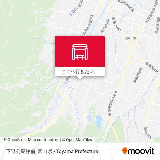下野公民館前地図