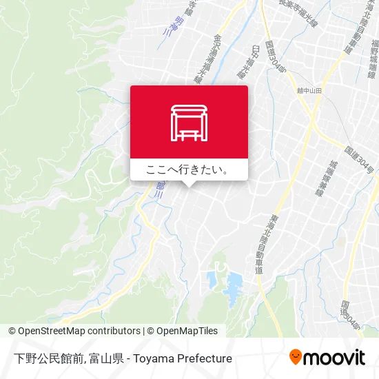 下野公民館前地図