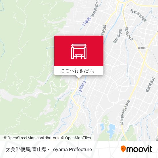太美郵便局地図