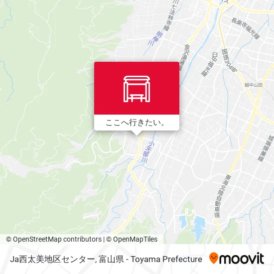 Ja西太美地区センター地図