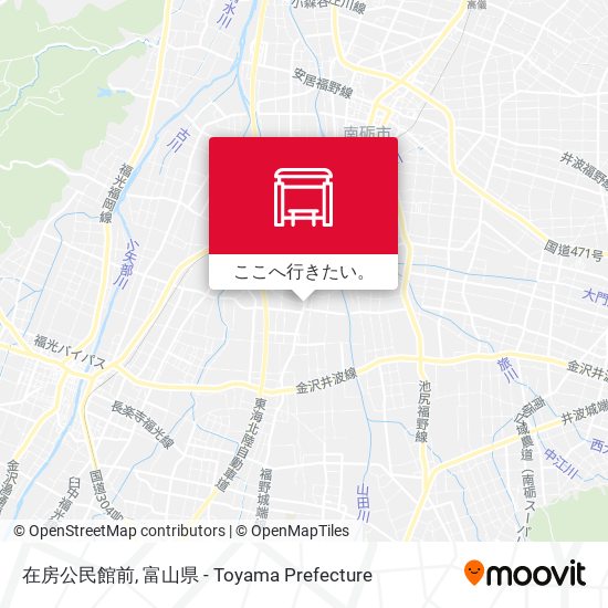 在房公民館前地図