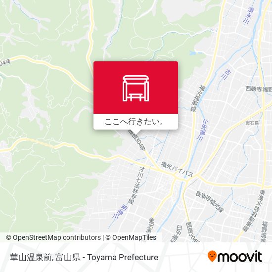 華山温泉前地図