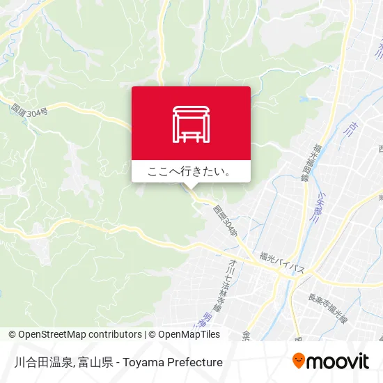 川合田温泉地図