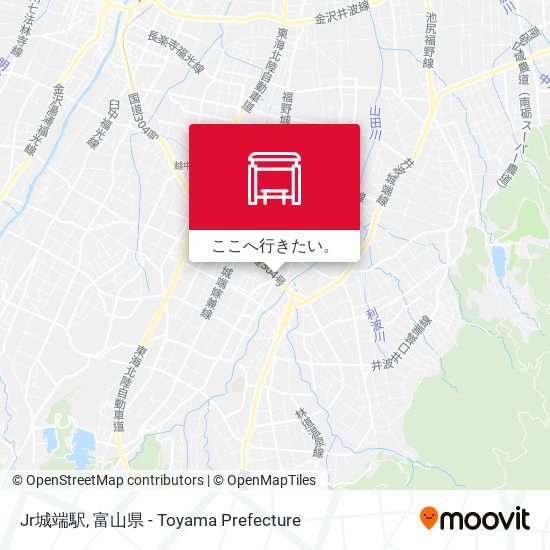 Jr城端駅地図