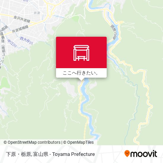 下原・栃原地図