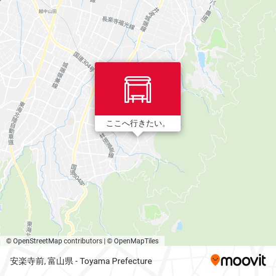 安楽寺前地図